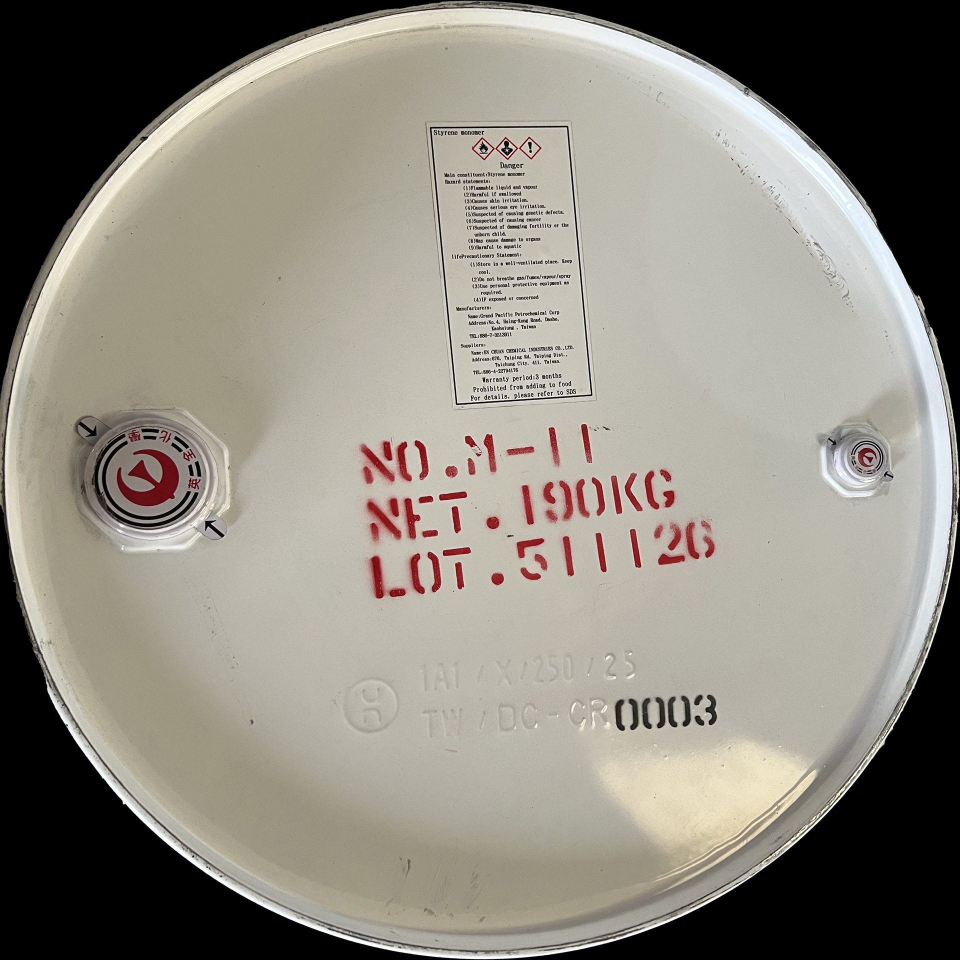 STYRENE MONOMER (SM) - ĐÀI LOAN